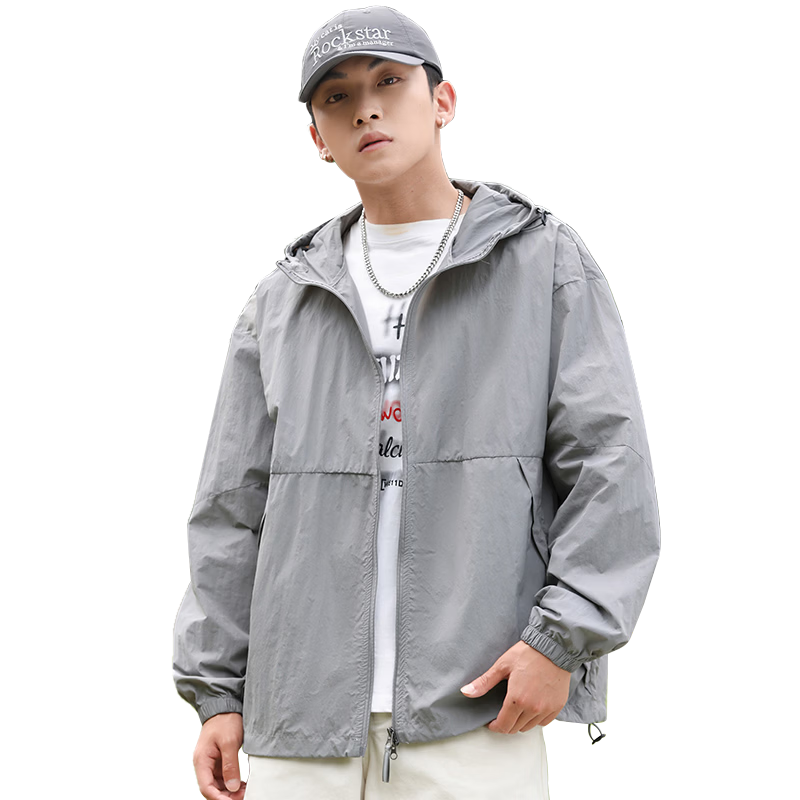 EASTERN CAMEL Couple Sun Protection Clothing, Men's And Women's Summer UPF100 UV-Resistant Sun Protection Fishing Jacket, Men's Dark Green, 4XL