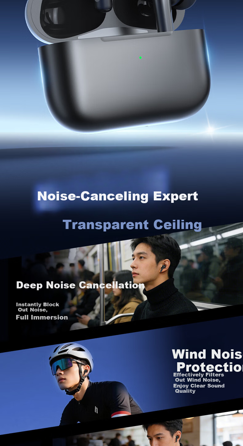 GFFOCUS Berlin Sound Premium Active Noise Cancelling In-Ear Wireless Bluetooth Earphones Compatible with Sony Black Edition Long Battery Life VIVO Top Ranked 4