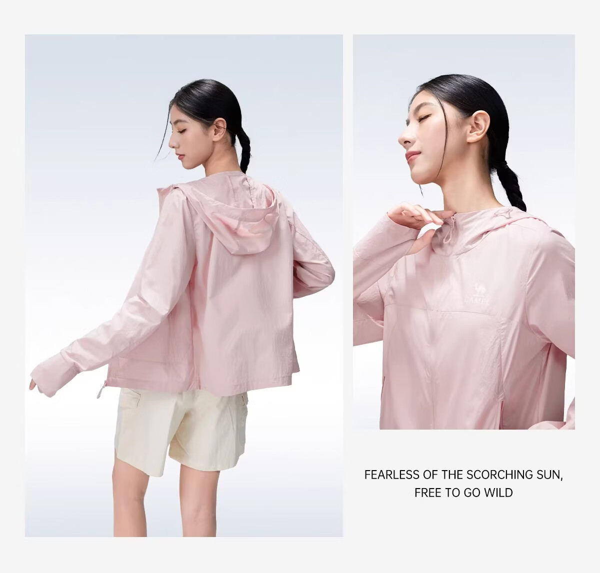 CAMEL Outdoor Original Yarn Sun Protection Jacket Women 2026 Spring Summer New Cool Breathable Water-Repellent Coat Sun Protection Clothing Men G023 35
