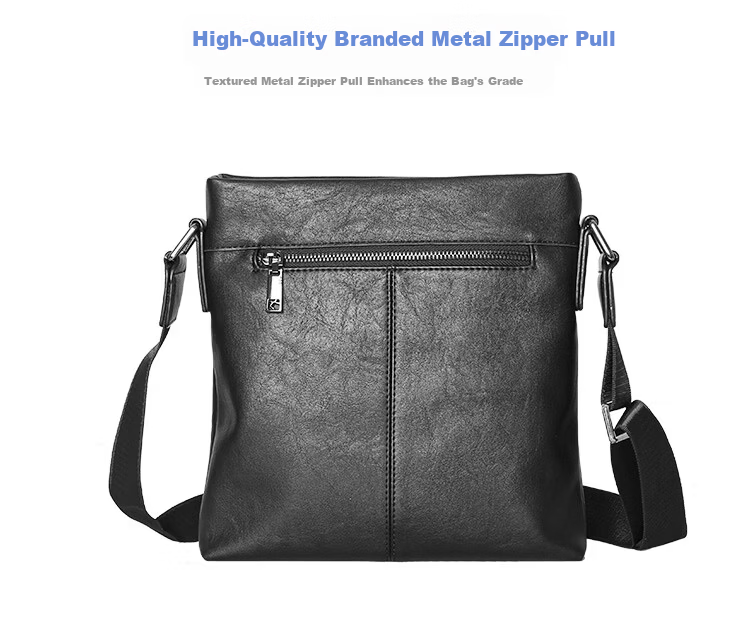 COW Men's Shoulder Bag Business Casual Crossbody Chest Bag Backpack Handbag 8610 Vertical Style 11