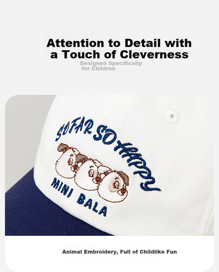 Minibala Teddy Bear IP Collaboration Children's Adjustable Baseball Cap for Boys and Girls 2026 New Arrival 5