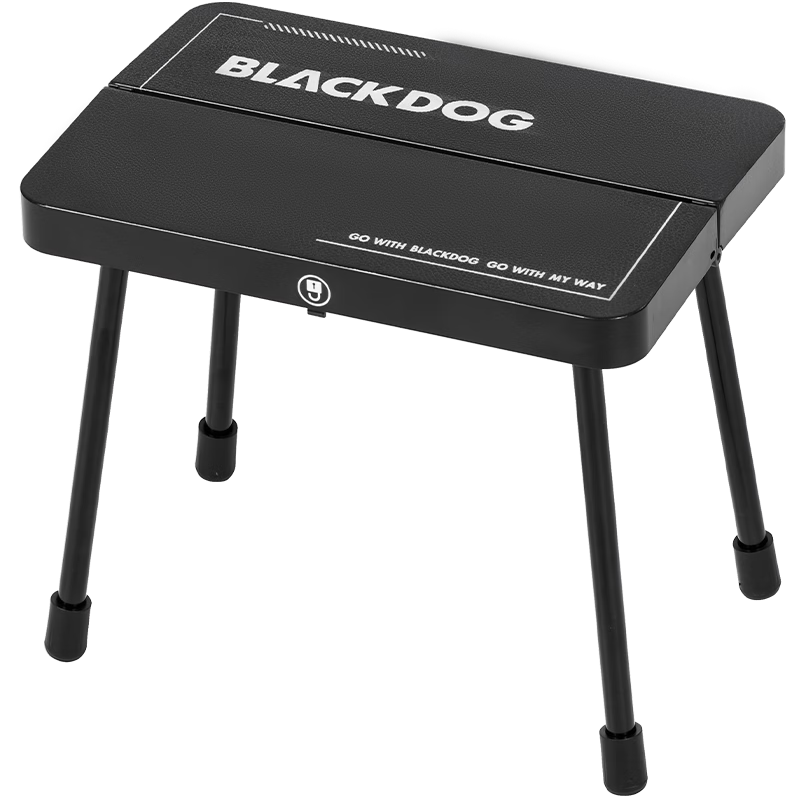 Black Dog Portable Folding Stool Camping Seat Outdoor Fishing Chair Queue Seat-Free Tool