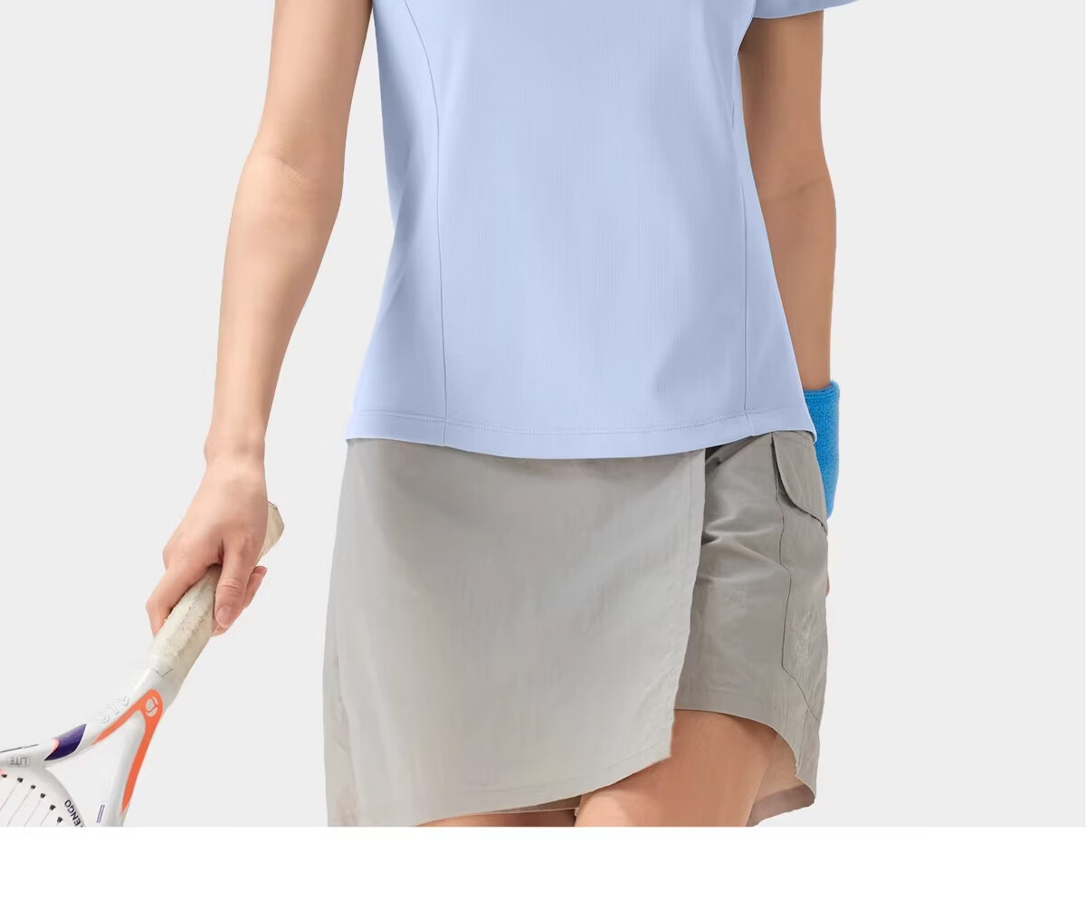 CAMEL [Toray Fabric] Outdoor Quick-Dry T-Shirt Women 2026 Spring Summer Short Sleeve Stretch Breathable Sweat-Absorbing Sports Top Men 8090 15