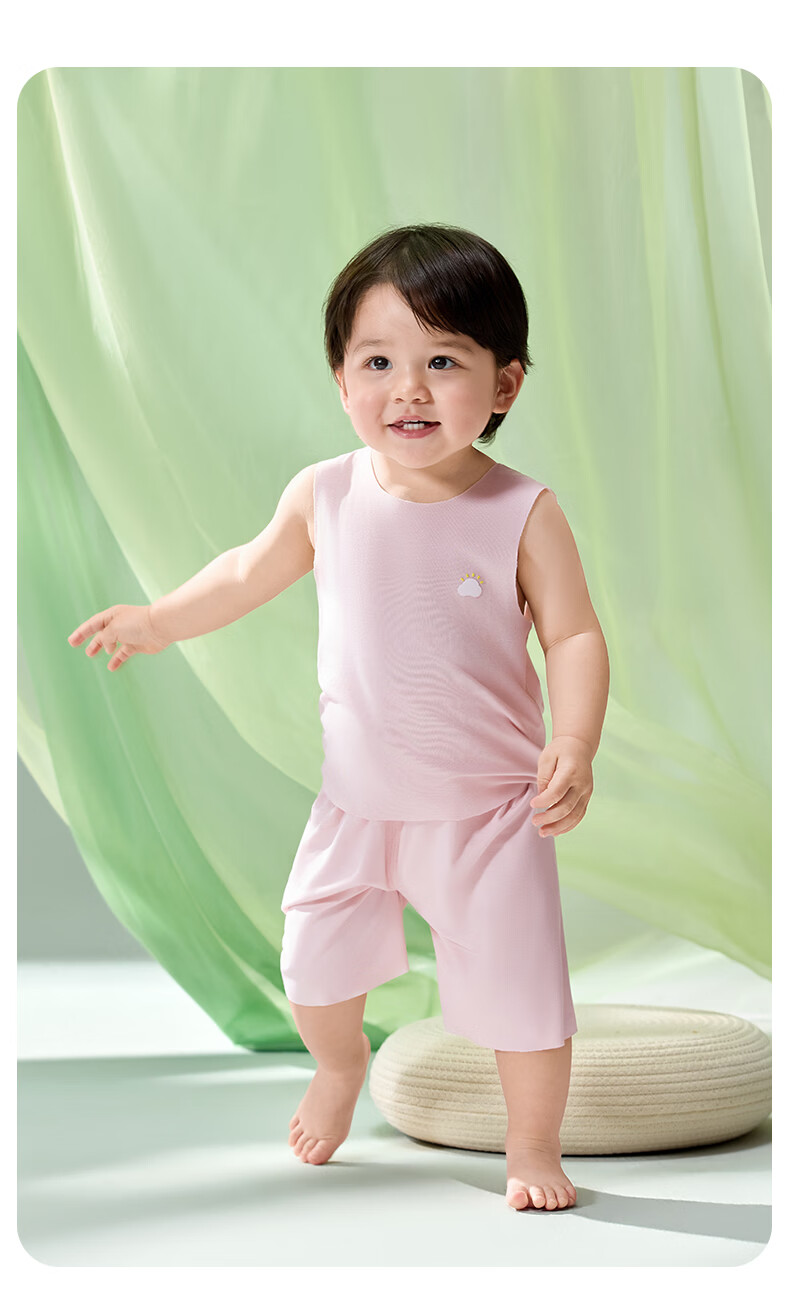 October Crystal Children's Vest Spring Summer Boys Girls Baby Vest 28