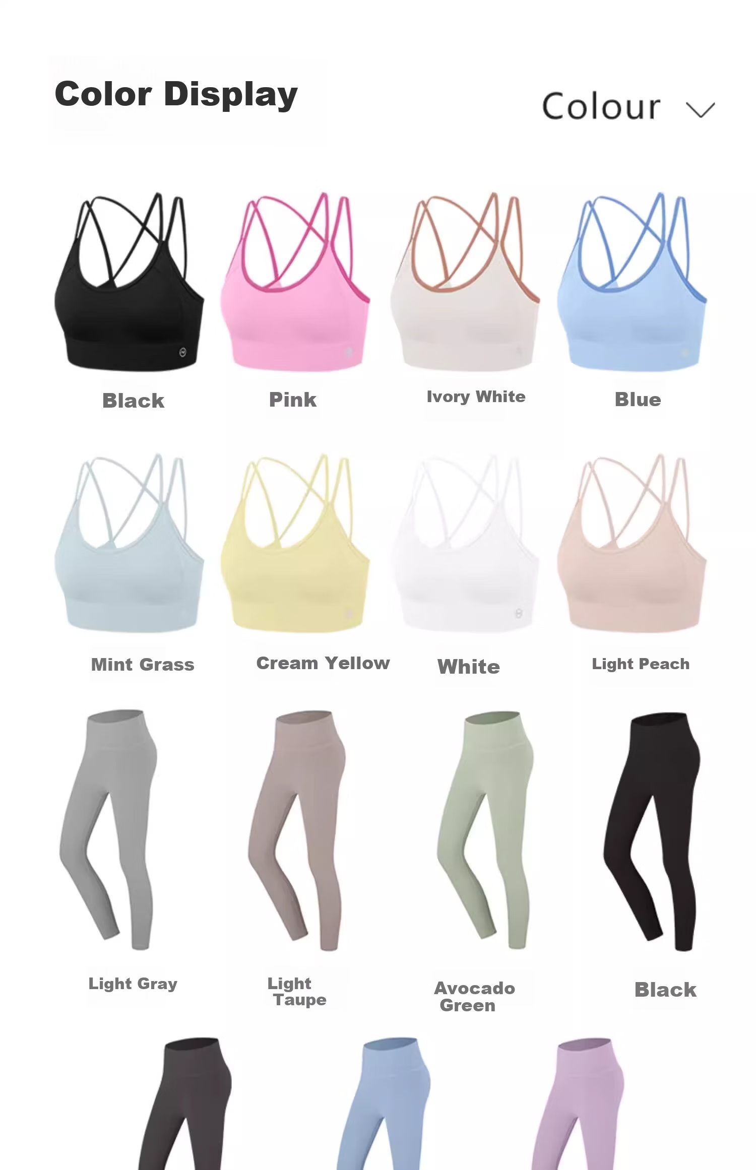 NEVER ME Women's Cross Back Wireless Bra Integrated Fitness Tank Top High-Intensity Yoga Running Shockproof Anti-Sagging 10