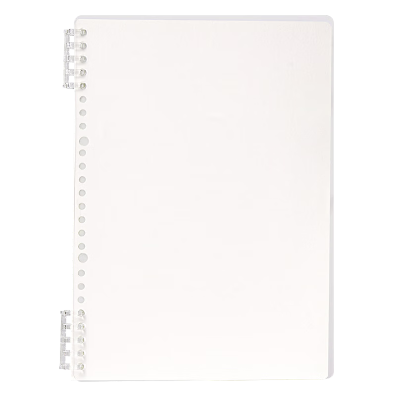 Deli A5 Spiral Notebook Transparent Blank Refill Paper for High School and College Students HA550