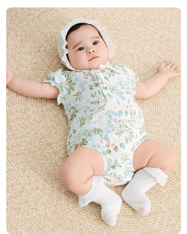 Balabala【balaOne】Kids Baby Triangle Romper 2026 Summer Cute Playful 17