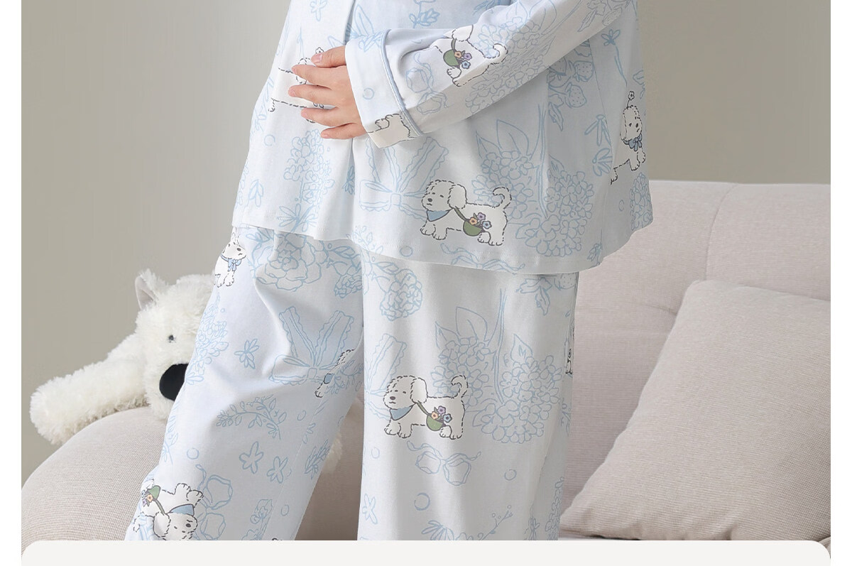 JOYNCLEON Padded Maternity Nursing Pajamas Pure Cotton Sweat-Absorbing Postpartum Summer Thin Breastfeeding Sleepwear Pregnant Women Homewear L Jyz212816 17