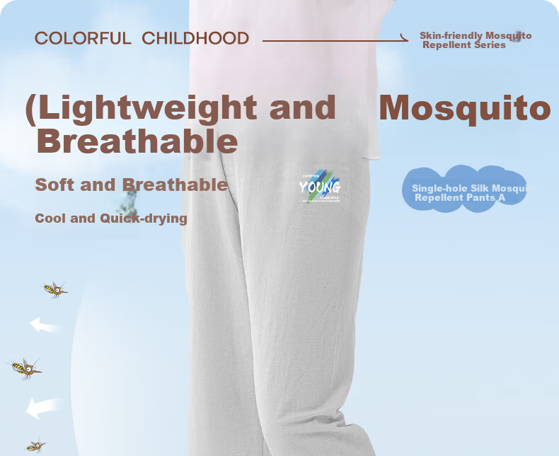 Baleno Boys Mosquito-Repellent Pants 2026 Summer Thin Casual Sports Long Pants for Kids 1