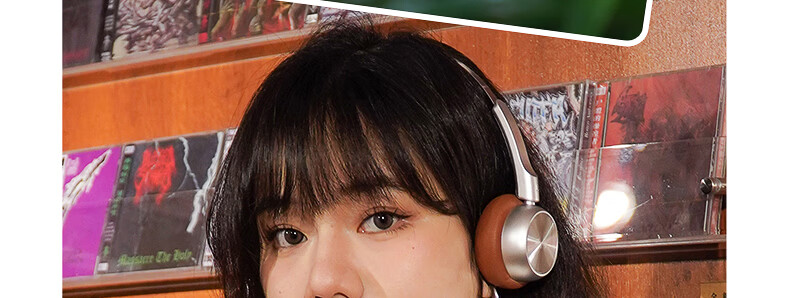 IKF R1 Retro Over-Ear Wireless Bluetooth Headphones Fashion Digital High-Quality Metal Millennium Y2K Influencer Celebrity Melad Small Head Space Black 108
