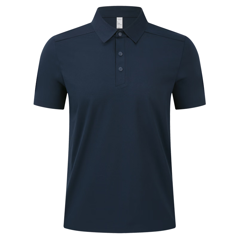 ROMON 7A Antibacterial Cooling Short Sleeve Polo Shirt Men Summer New Solid Color Stretch Top 5008