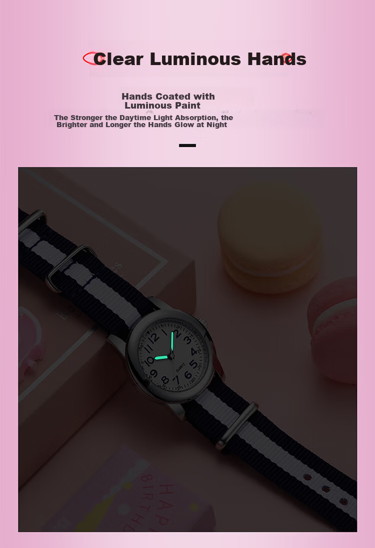 Gigididi Gege Di Children's Watch Quartz for Boys and Girls Elementary Students Birthday Gift Luminous Hands GD102W10 7