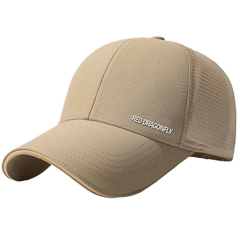 RED DRAGONFLY Hat, Men's Summer Outdoor Sun Hat, Mesh Baseball Cap, Fishing And Travel Visor, Breathable Sun Protection Cap for Wome