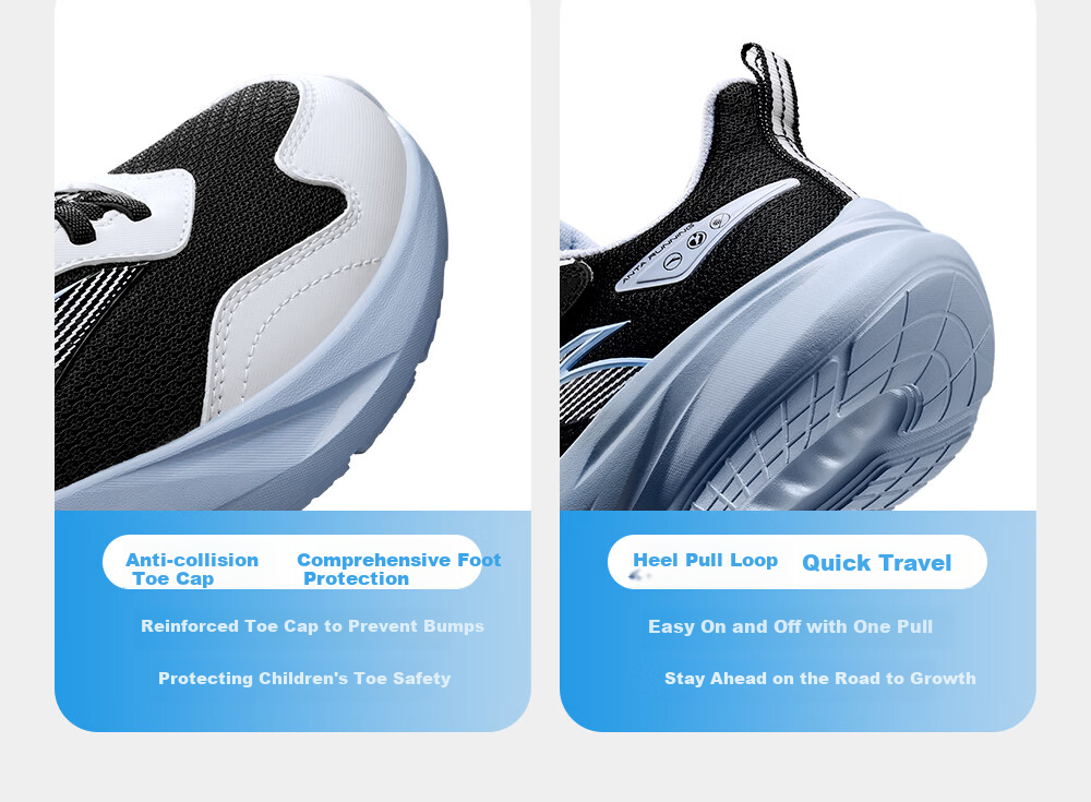 ANTA Kids Lightweight Running Shoes Unisex 2026 Spring Breathable Mesh Sports Sneakers Campus Casual A12615561 9