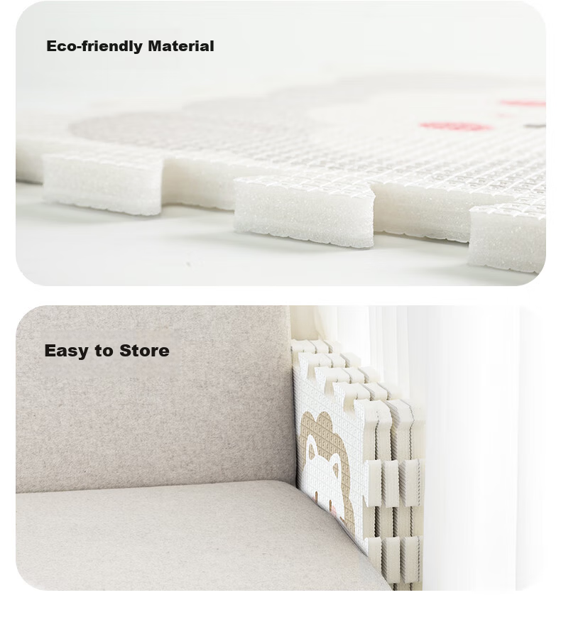 Babybox EPE Crawling Mat Baby Anti-Fall Play Mat Children's Interlocking Foam Floor Mat 6 Pieces 2CM Thickened 21