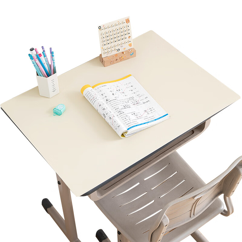 JD Original Children's Desk Mat for Primary School Students, Eye Protection Writing Pad, Study Desk Mat, Silicone Desk Cover, Beige, 40x80cm