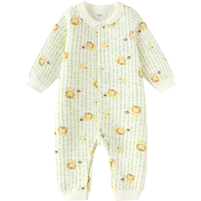 BALABALA Children's Clothing, Baby Romper, Newborn Full Moon Crawling Suit, Padded Thickened Cute Onesie for Boys And Girls