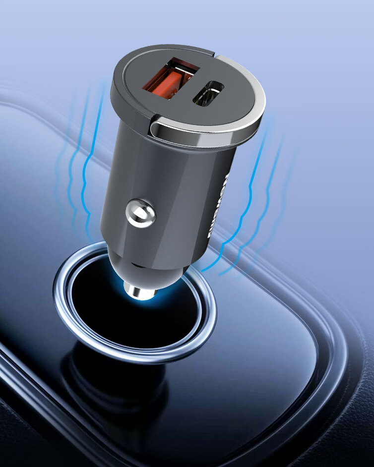 Newsmy Car Charger Cigarette Lighter Super Fast Charger Dual Port Adapter Apple 17 Huawei Honor Android Hidden 66W+PD36W Super Fast Charger 24