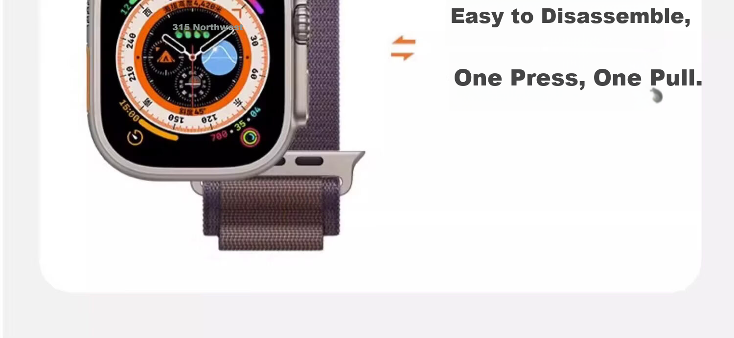 Biaodai Ge Compatible Apple Watch Band S11 Breathable Summer Nylon Loop Strap for iWatch SE3 Women 40/41/42MM White 17