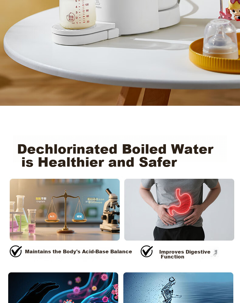 ROYALTY LINE Smart Temperature Control Electric Kettle Split-Type Water Boiler Household Water Dispenser Baby Milk Preparation Fully Automatic Quantitative Water Output 1.8L Standard Model 2