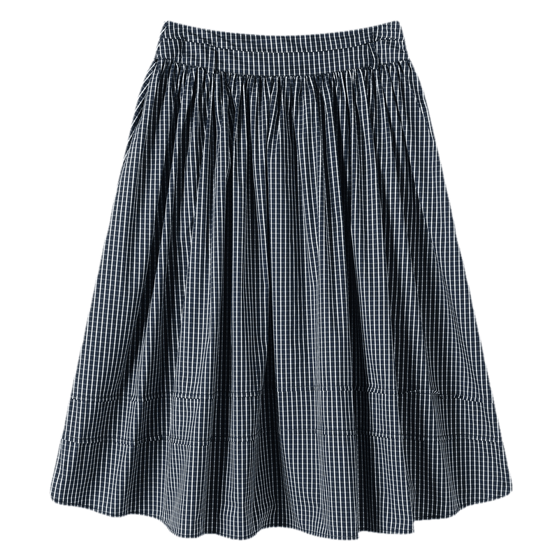 TonLion 2026 Spring Women's Small Plaid Skirt Starry Blue M