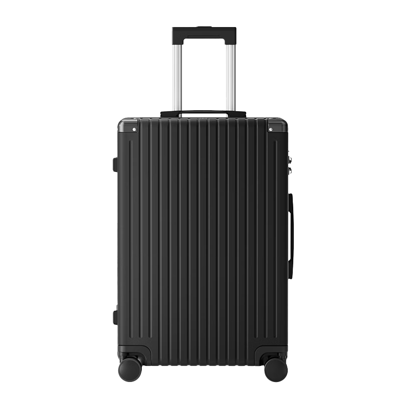 HLA Large Capacity Multifunctional Luggage Men Women Spinner Lightweight Short Trip Suitcase Obsidian Black 22 Inch
