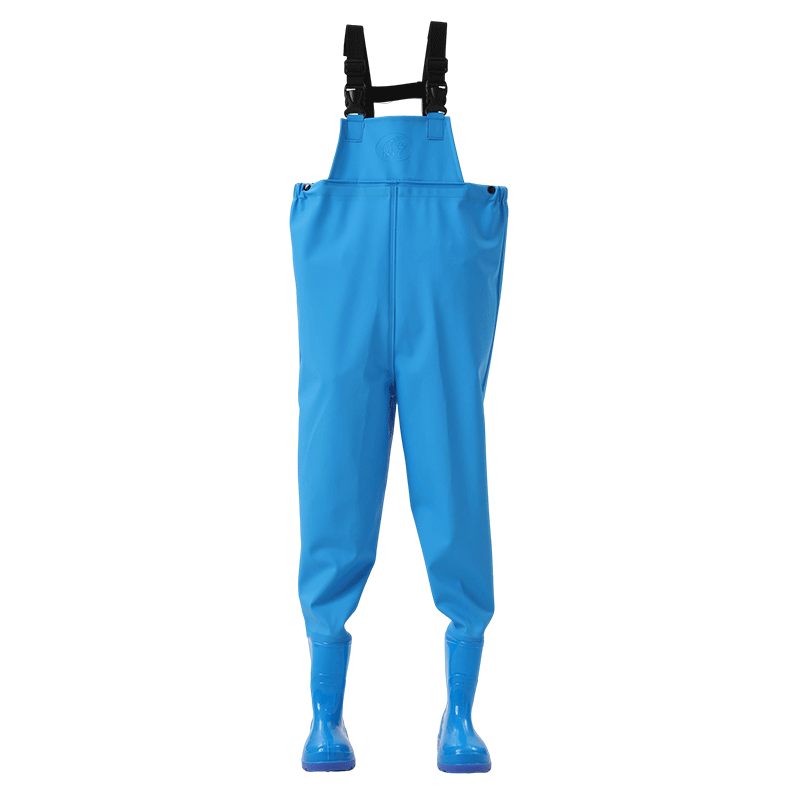 FOOTOPPO Kids Waterproof Rain Boots and Waders Full-Body Water Play Pants Splash Pants Water Gear Waterproof Rain Pants