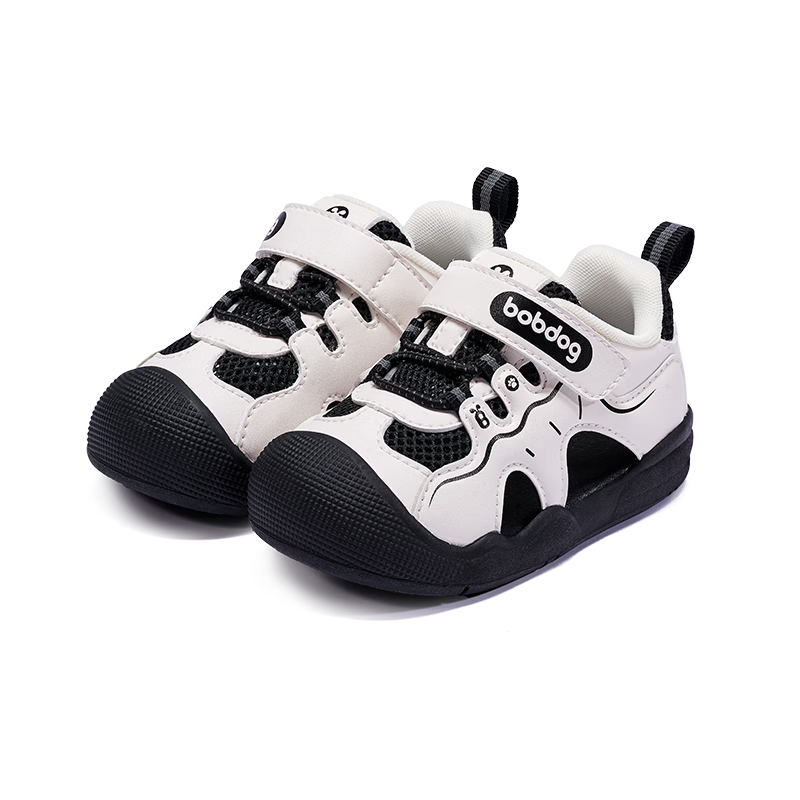 BOBDOG Toddler Baby Walking Sandals 26 Summer New Boys Girls Baby Functional Sandals White Black 21