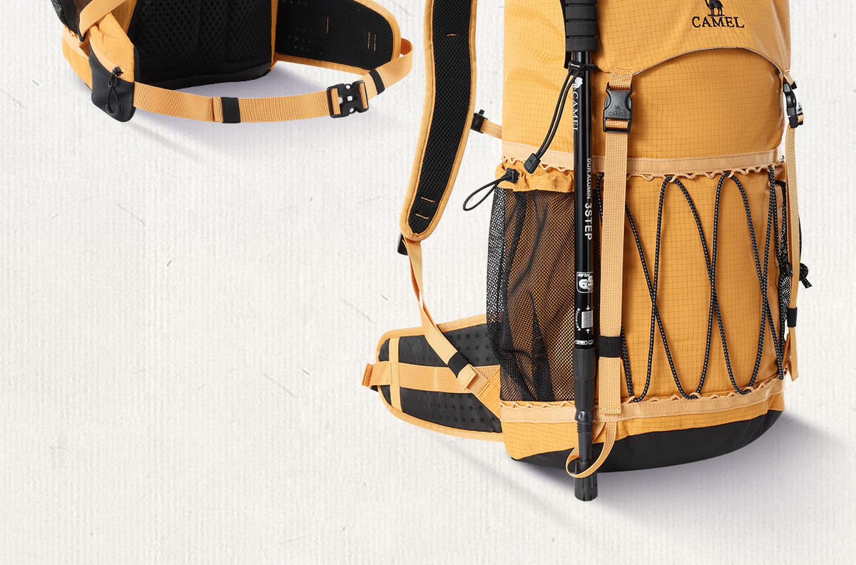 CAMEL Outdoor Professional Mountaineering Backpack Large Capacity Travel Hiking Backpack Unisex Double Shoulder Bag 576BB37026 6