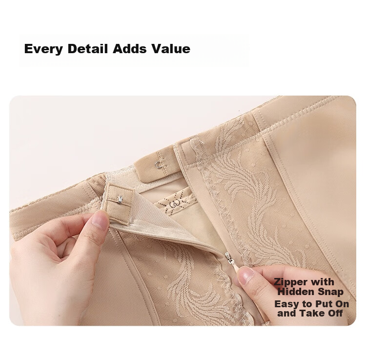 Tingmei High Waist Shaping Body Slimming Tummy Control Hip Lift Strong Side Compression Waist Cincher Postpartum Bridal Panties for Women 8