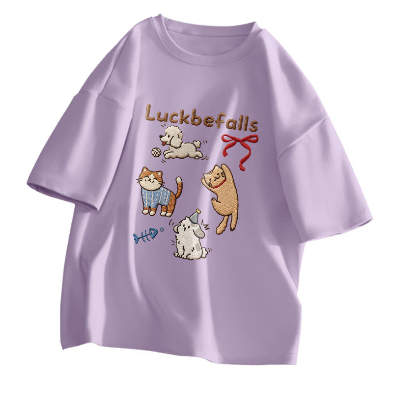 Urban Beauty Women's Short Sleeve T-Shirt 2026 New Spring Summer Casual Luxury High-End Loose Fit Pure Cotton Half Sleeve Top