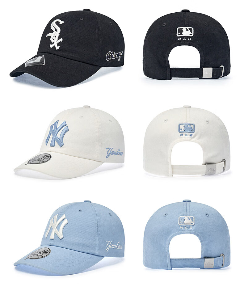 MLB Unisex Baseball Cap Soft Top Sports Duckbill Hat KARINA Celebrity Style 3ACPB245N-50BKS-F 28