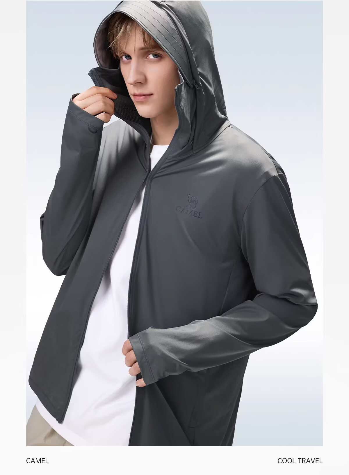 CAMEL Outdoor Cooling White Skin Sunscreen Jacket Unisex 2026 Spring Summer New Breathable UV Protection Coat R168 18