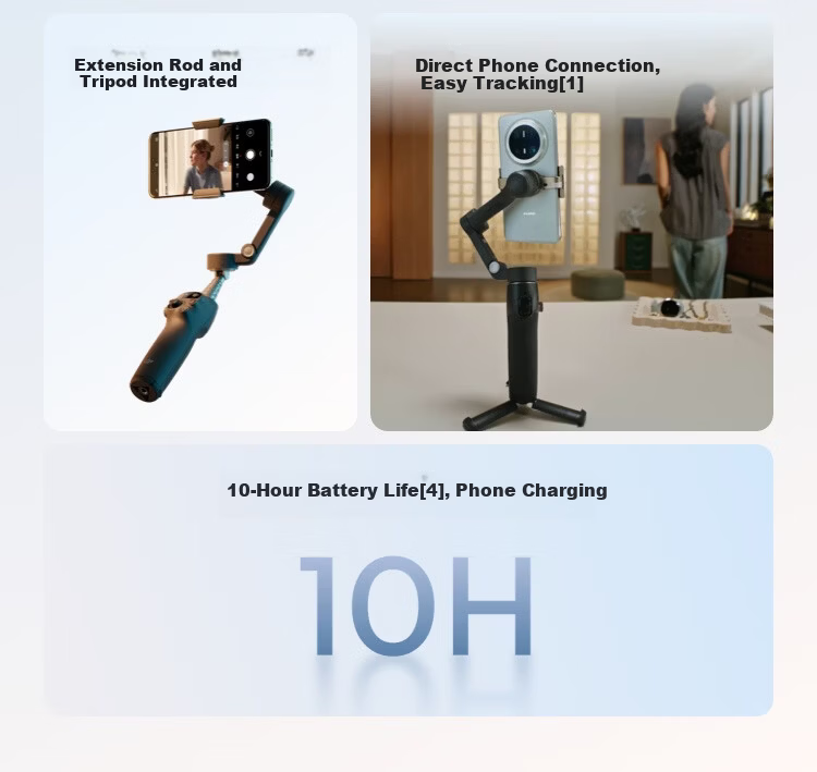 HarmonyOS Smart Choice DJI Osmo Mobile 8 Smartphone Gimbal OM8 Handheld 360° Tracking Stabilizer Anti-Shake Shooting Tool Compatible with HarmonyOS 6 3