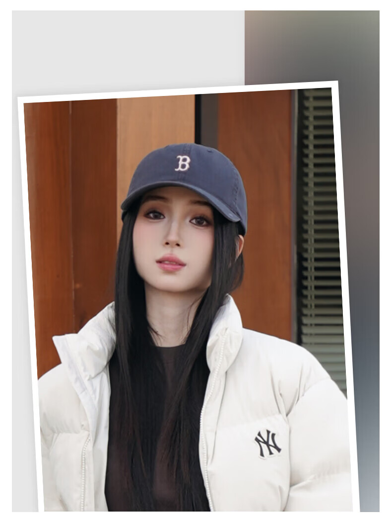 MLB Soft Top Baseball Cap Unisex Zhang Ruonan Style 38 Goddess Festival Gift 3ACPB076N-50BKS-F 10