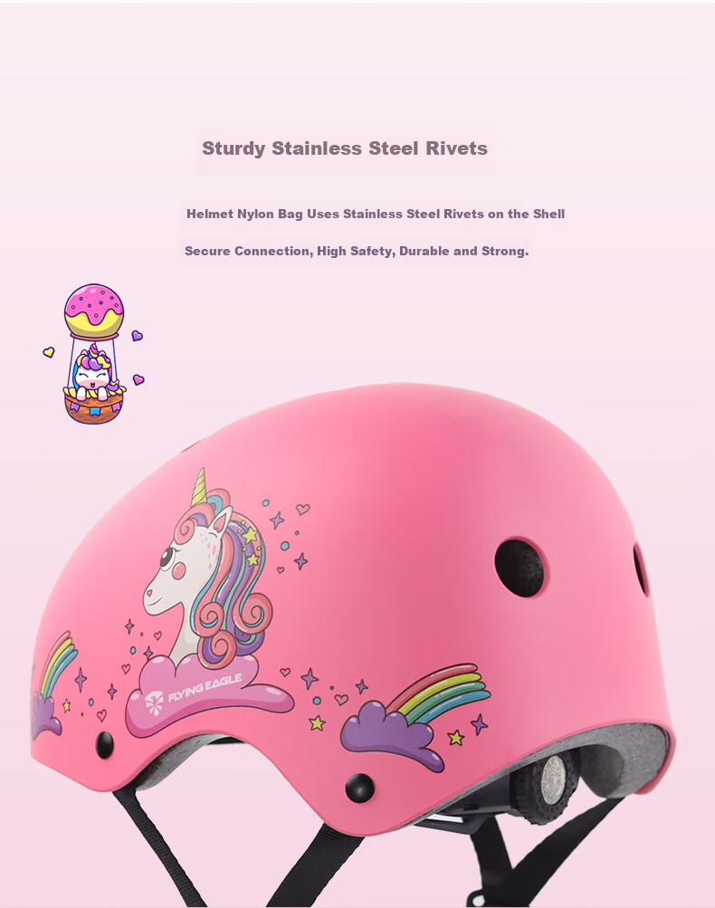 Feiying Kids Roller Skating Protective Gear Helmet Set - Safety Pads for Ice Skating, Skateboarding, Skiing, Balance Bikes, and Bicycles 10