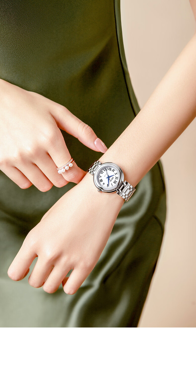 GEYA Women's Steel Strap Watch, Waterproof Quartz Ladies' Watch Starry Sky Series, Birthday Gift for Wome 9