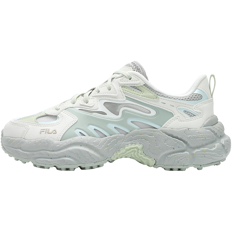 FILA Fern Pattern Sneakers [Yang Mi Style] Women's Dad Shoes Sports Casual Shoes
