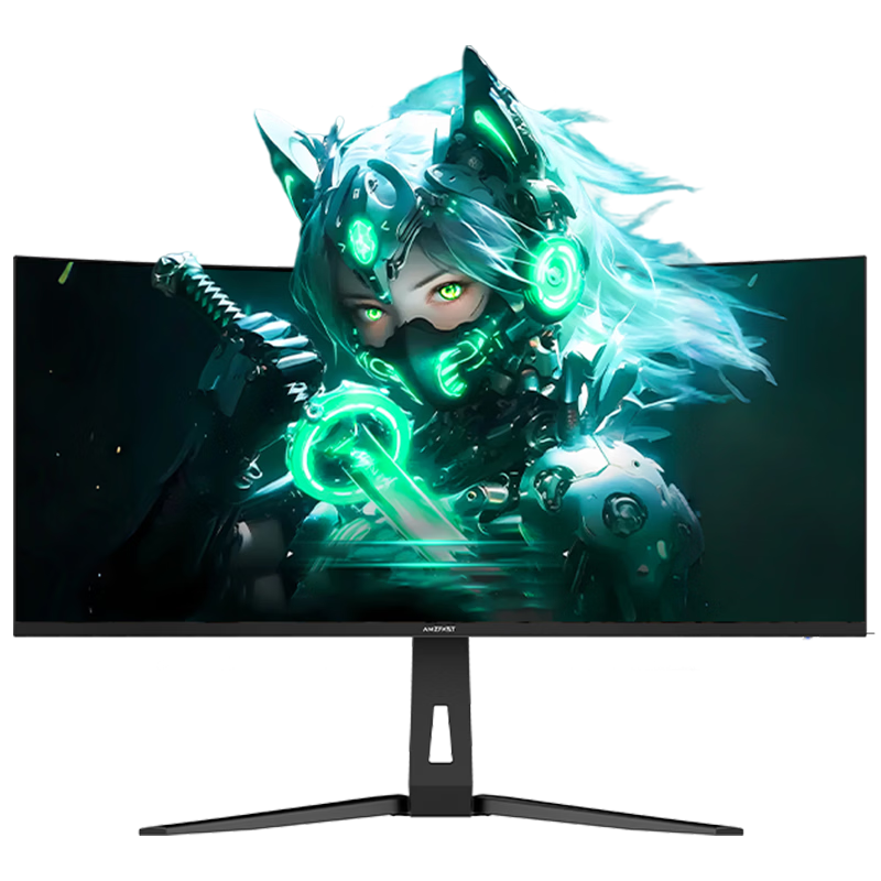 AMZFAST 34-inch 240Hz Ultrawide 21:9 QHD+ 1500R Curved HDR400 Gaming Monitor Adjustable Stand Xunlong G34C8B