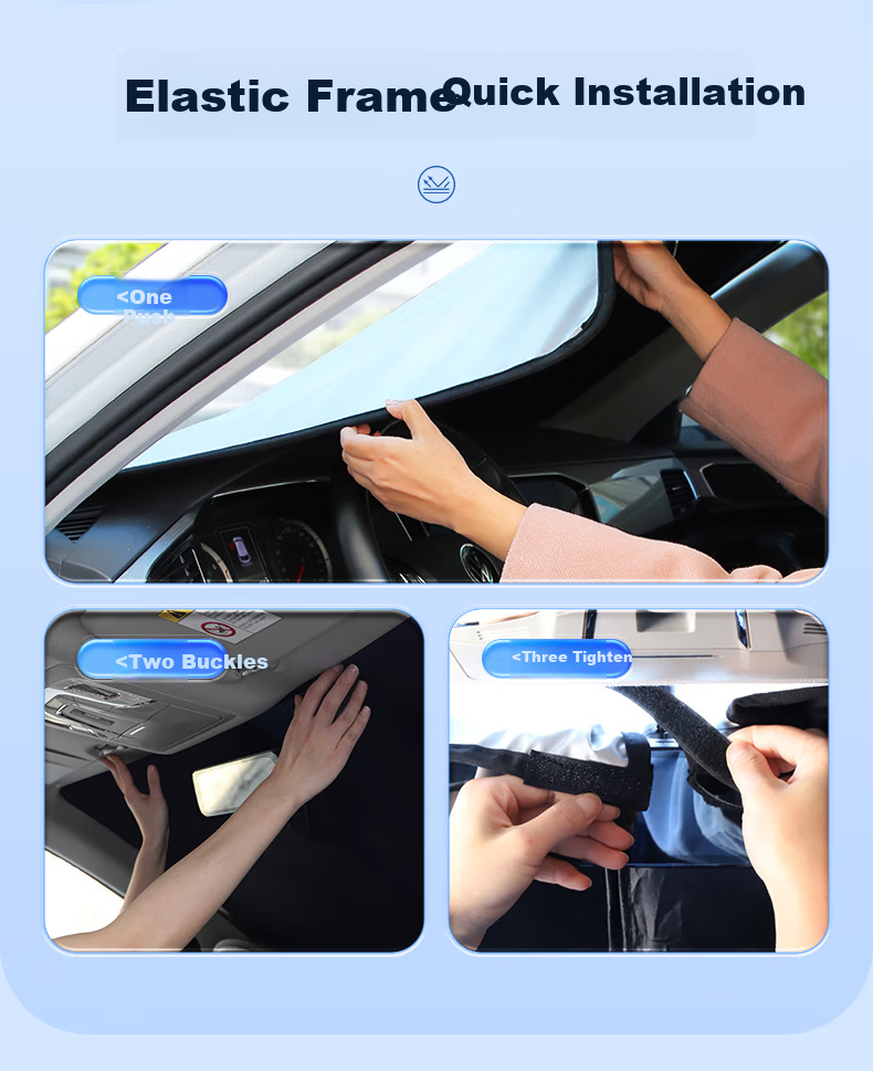 XINSHENGLING Car Sunshade Front Windshield Sun Protection Heat Insulation for Trumpchi GS3/GS4/GS8, Shadow Leopard Cool M8/M6, E8/9, Xiangwang S9S7 17