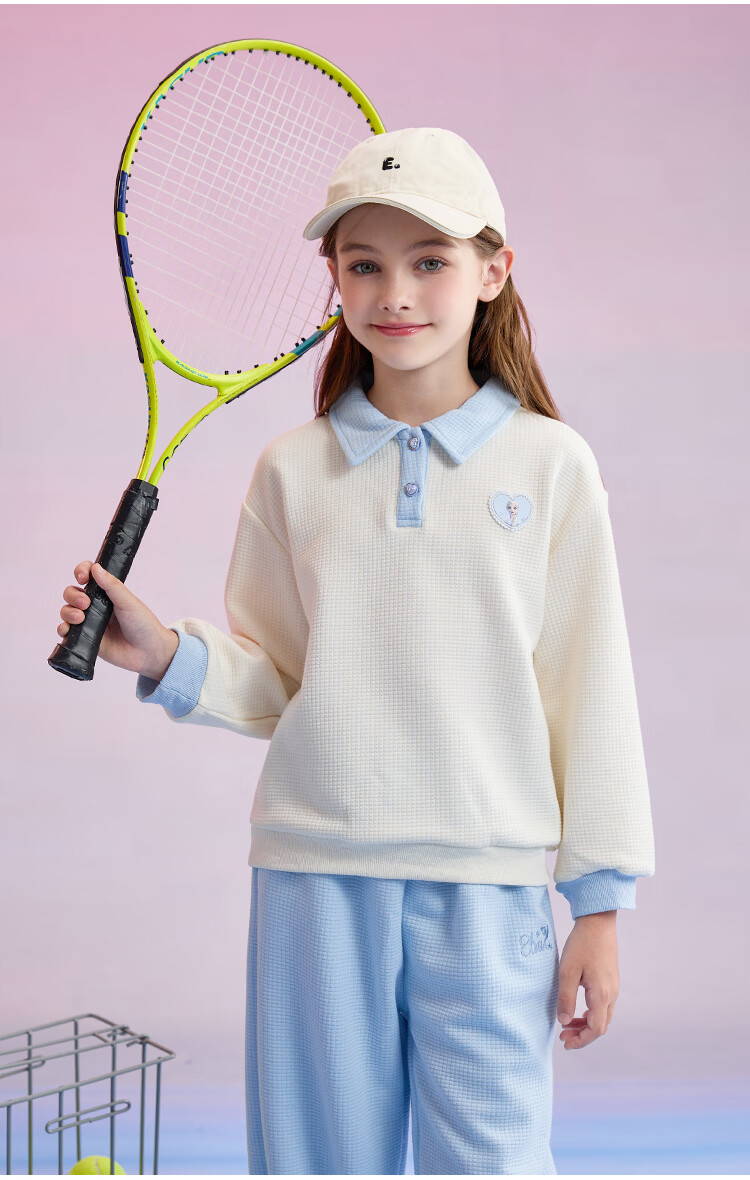Disney Girls' Sports Set Spring Autumn 2026 New Stylish Sweatshirt and Pants Big Kids Girls' Clothing Spring Outfit 14