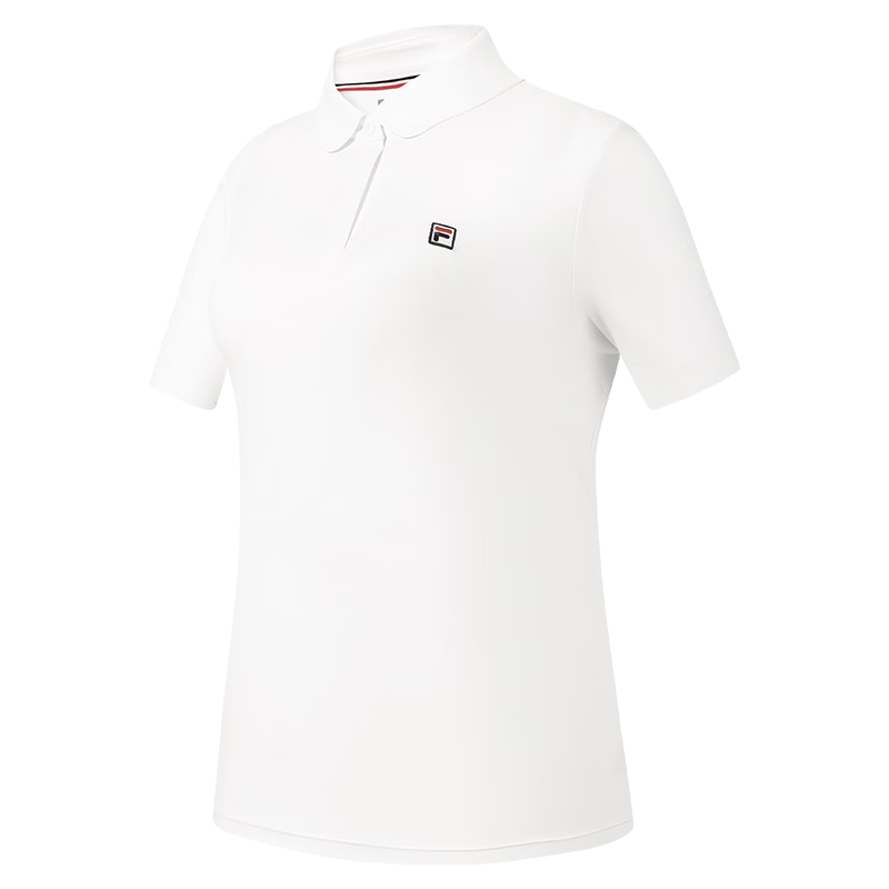 FILA Official Women's Knitted Short Sleeve Polo Shirt 2026 Summer Tennis Sports Quick-Dry Top