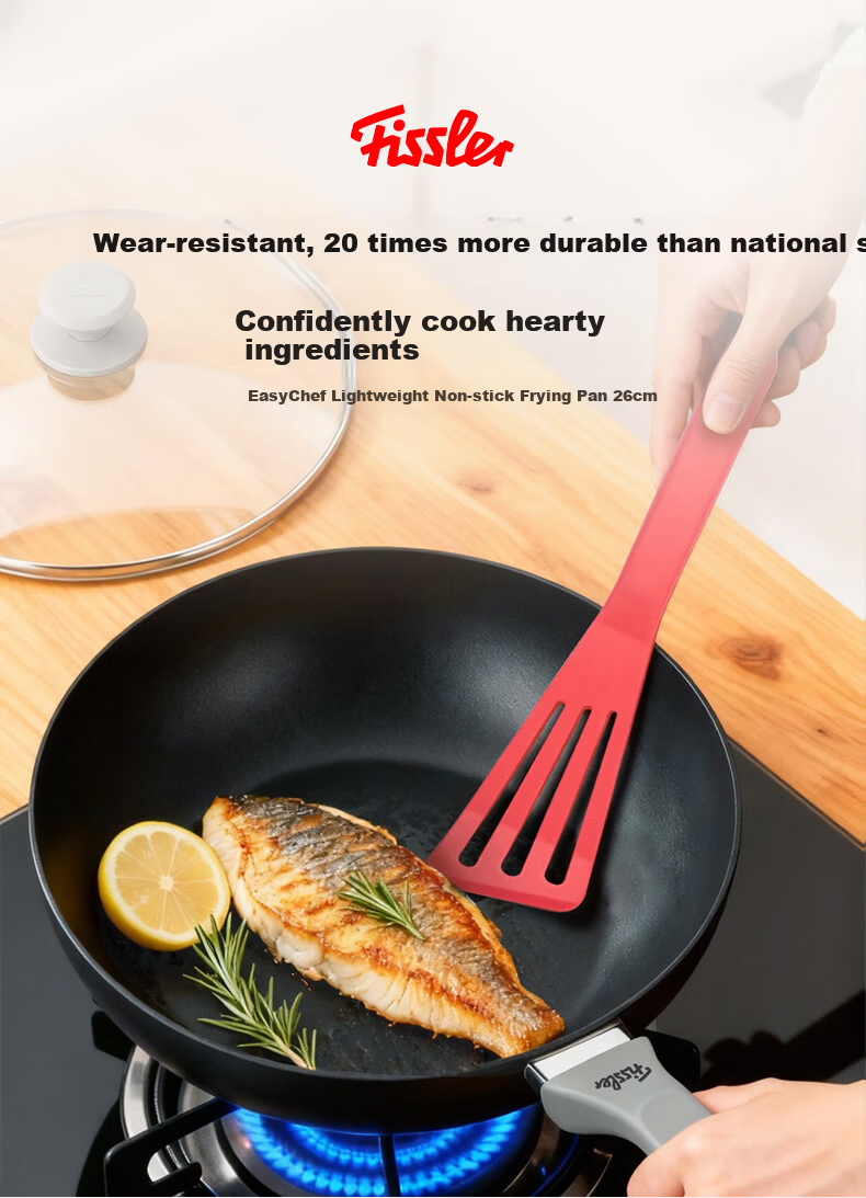 Fissler Easy Kitchen Series 26cm Non-Stick Frying Pan Flat Bottom Gas Stove Compatible 1