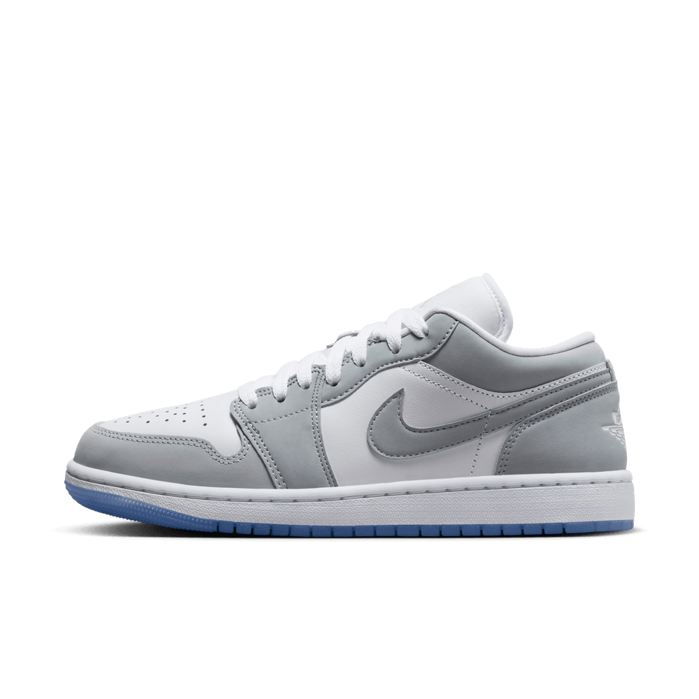 NIKE AJ1 Minimalist Slip-Resistant Low-Top Retro Basketball Shoes Women's DC0774-105 Gray White Size 37.5