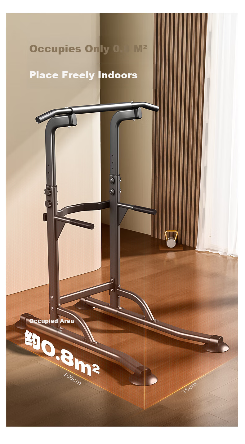 MIKING Home Pull-Up Bar Indoor Multifunctional Single and Double Bars Stretching Fitness Equipment for Men and Women 9