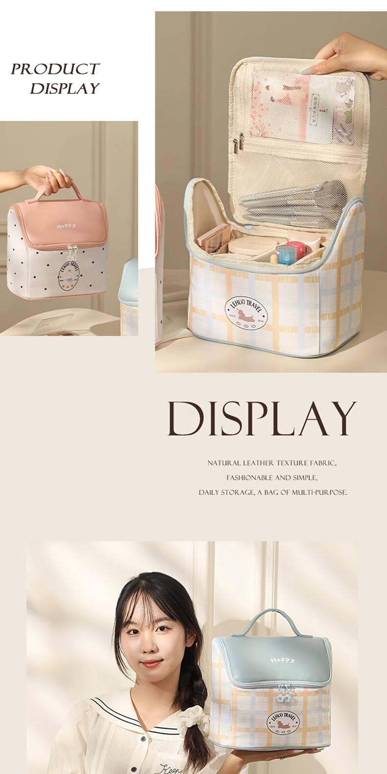 Right Away Large Capacity Makeup Bag for Women 2026 New High-Value Travel Portable Skincare Toiletry Organizer Pouch with Compartments 20