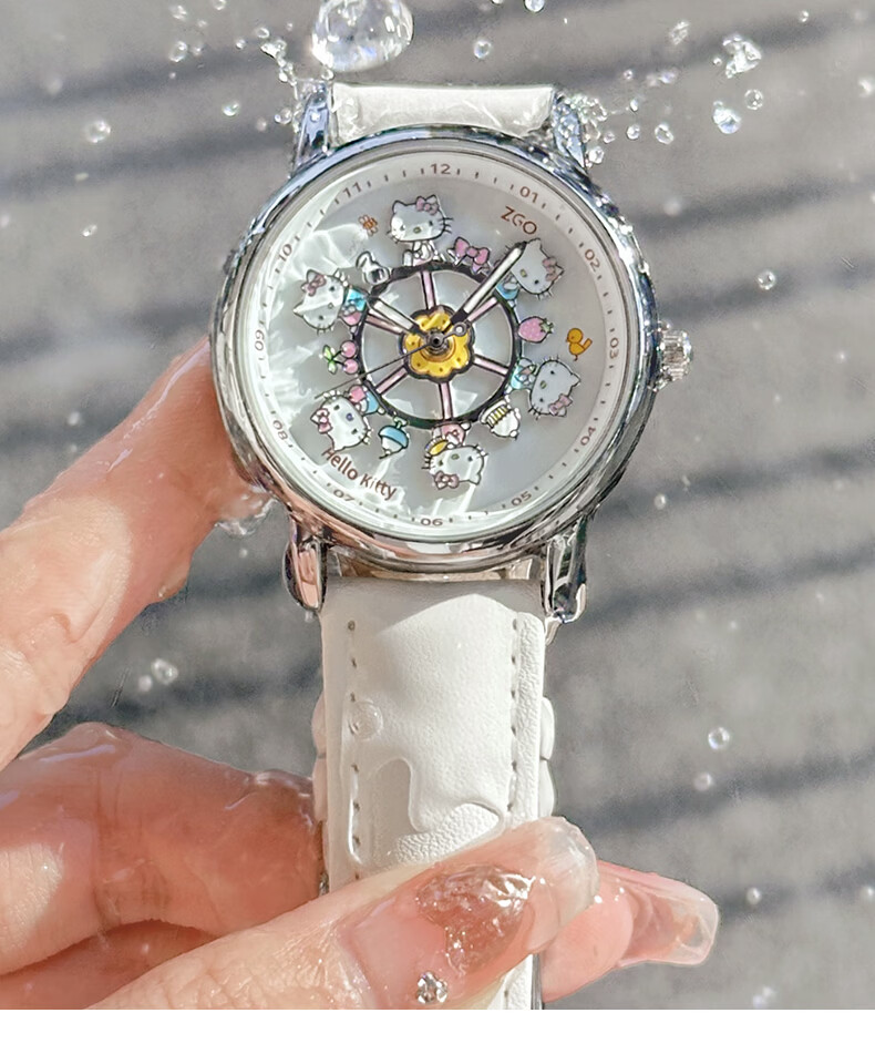 ZGO Sanrio Hello Kitty Official Carousel Watch for Girls Students Middle and High School 10