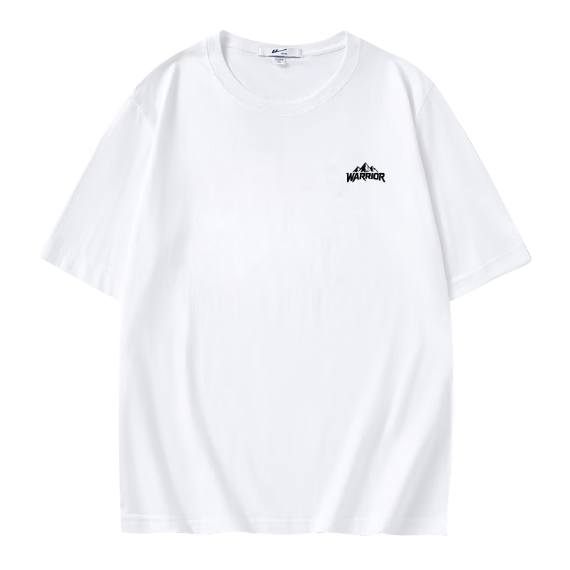Warrior Men's Short-Sleeve Summer T-Shirt, Xinjiang Cotton Round Neck Undershirt, Versatile Top for Me