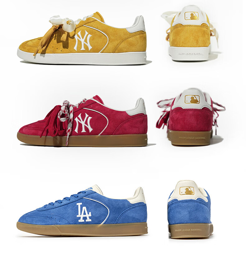 MLB Unisex Retro Dopamine Thin Sole Sneakers Double Shoelaces Casual Shoes 26 Spring New 3ASXCB16N-50BKS-245 13