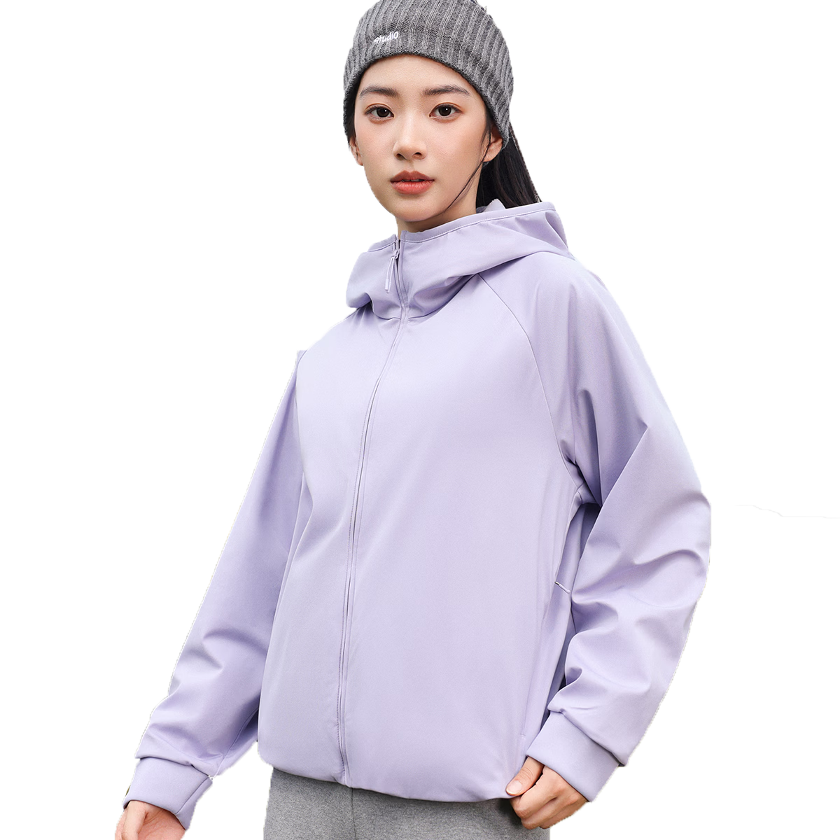 SNOWFLYING Women's Hooded Jacket 2025 Fleece Waterproof Softshell Lined Sweatshirt Sea Blue M160